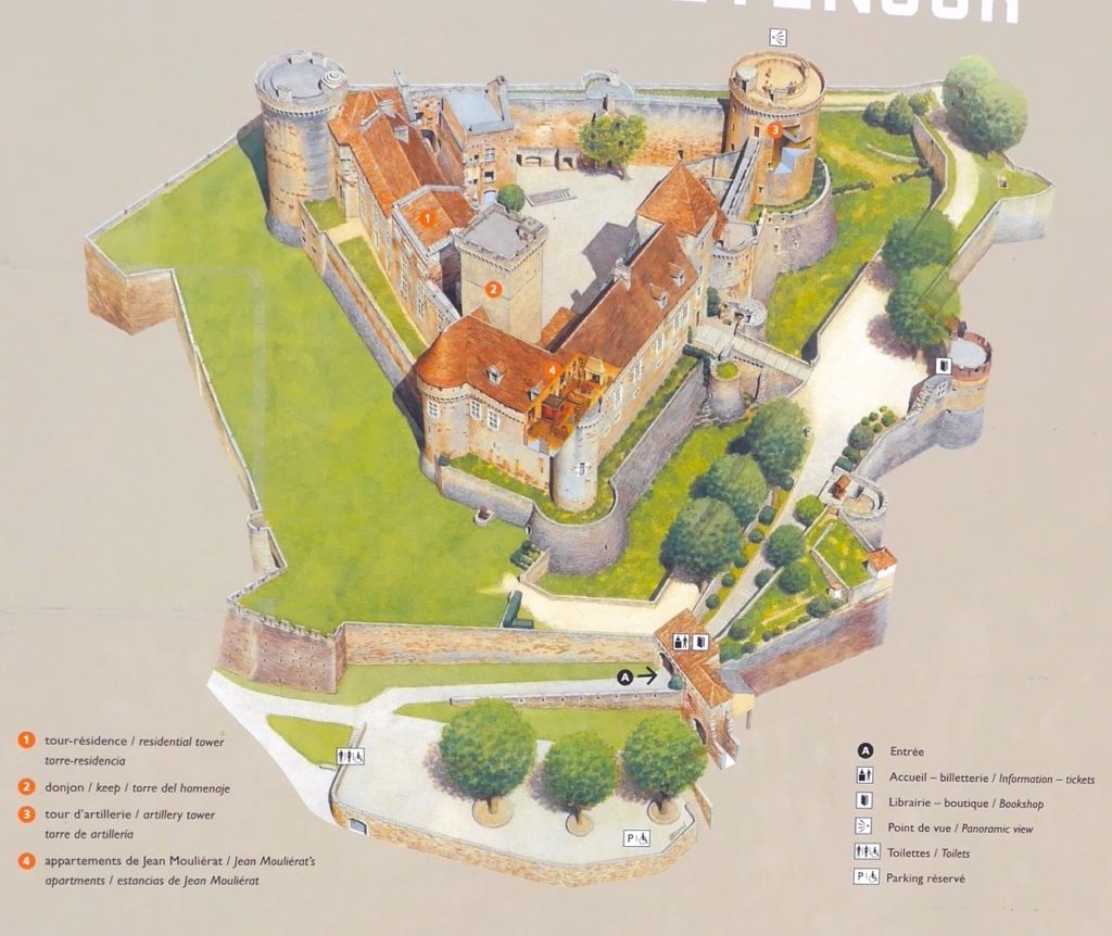 Plan chateau medieval